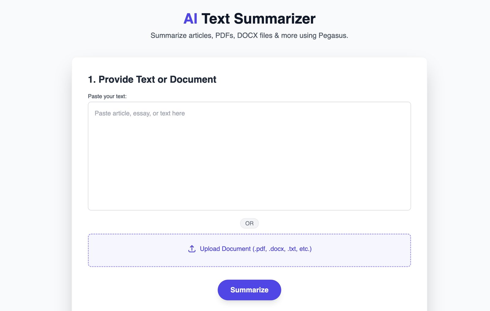 Cover image for AI-Text Summarizing Web Apps